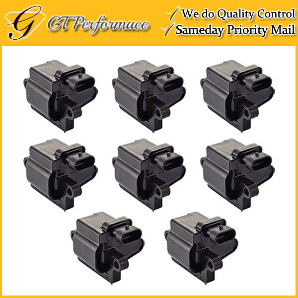 OEM Quality Ignition Coil 8PCS Set for Cadillac Chevrolet GMC Hummer Isuzu V8