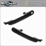Exterior Door Handle Front Left & Right for 07-12 Nissan Versa Non Painted Black