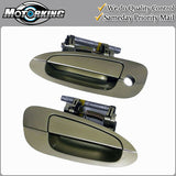 Exterior Door Handle Front Pair for 02-06 Nissan Altima EY1 Champagne Mist Met