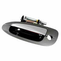 Exterior Door Handle Front Left for 02-06 Nissan Altima K11 Smoke Met Chrome