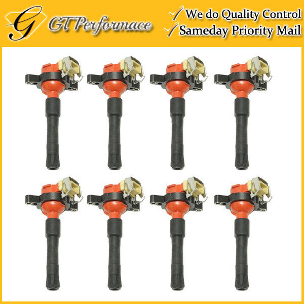 Quality Ignition Coil 8PCS for BMW 323i 325i 328i 330i 525i 528i 530i M3 M5 Red