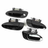 Exterior Door Handle 4PCS Set for 02-06 Nissan Altima KH3 Super Black DS228