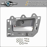 Interior Door Handle Front Left for 2005-2011 Jeep Grand Cherokee Gray & Chrome