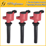 Performance Ignition Coil 3PCS Set for Escape Taurus/ Tribute/ Mercury 3.0L Red