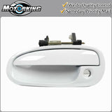 Exterior Door Handle Front Left for 1996-2000 Honda Civic NH578 White B4124