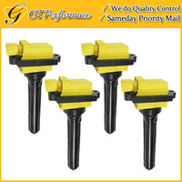 OEM Quality Ignition Coil 4PCS Set for 96-97 Suzuki Sidekick 1.8L L4 Yellow