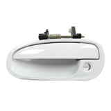 Exterior Door Handle Front Left for 1996-2000 Honda Civic NH578 White B4124