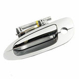 Exterior Door Handle Front Left for 02-06 Nissan Altima K12 Silver Chrome B4048