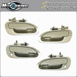 Exterior Door Handle 4PCS Set for 1998-2002 Honda Accord YR508M Beige