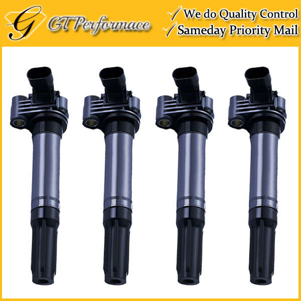 OEM Quality Ignition Coil 4PCS Pack for 2012-2016 Fiat 500 1.4L L4, 68070492AB