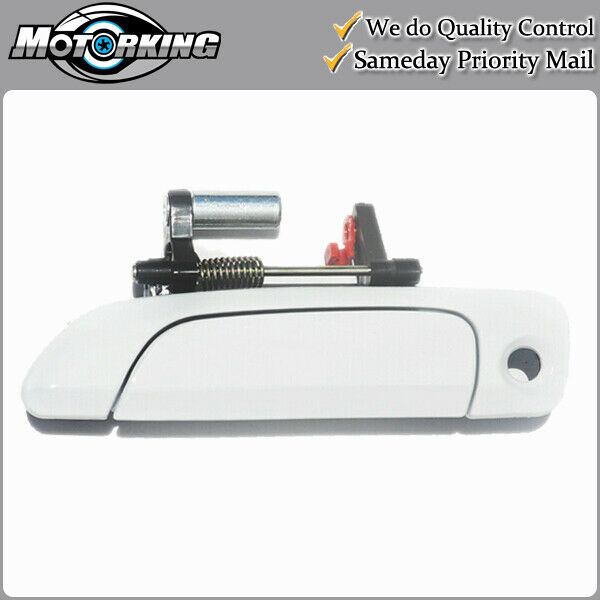 Exterior Door Handle Front Left for 2001-2005 Honda Civic NH578 Taffeta White