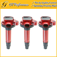 OEM Quality Ignition Coil 3PCS for Ford Explorer F-150 Flex Taurus/ MKT 3.5L Red