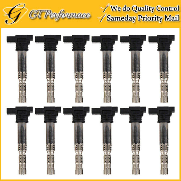 OEM Quality Ignition Coil 12PCS A8 Quattro Continental/ Passat Phaeton 4.0/6.0L