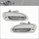 Exterior Door Handle F L&R for 98-02 Honda Accord NH612M Regent Silver Metallic
