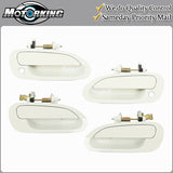 Exterior Door Handle 4PCS Set for 1998-2002 Honda Accord NH578 White
