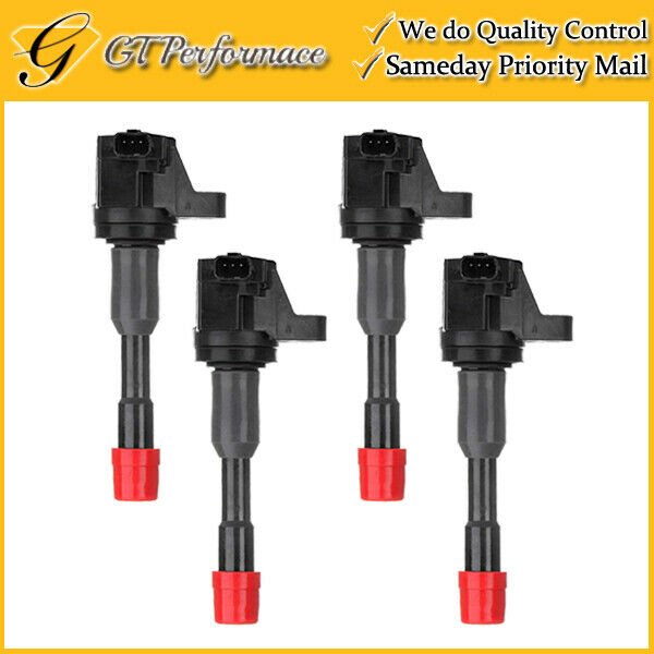 OEM Quality Ignition Coil 4PCS Set for 2003-2011 Honda Civic 1.3L L4