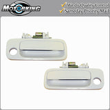 Exterior Door Handle Front Left & Right for 1997-2001 Toyota Camry 040 White