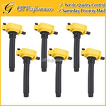 Performance Ignition Coil 6PCS for Chrysler Dodge Jeep Ram 3.2/3.6L V6, Yellow