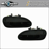 Exterior Door Handle Rear L & R for 1998-2002 Honda Accord NPB Non-Painted Black