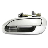 Exterior Door Handle Rear L for 98-02 Honda Accord NH623 Satin Silver Metallic