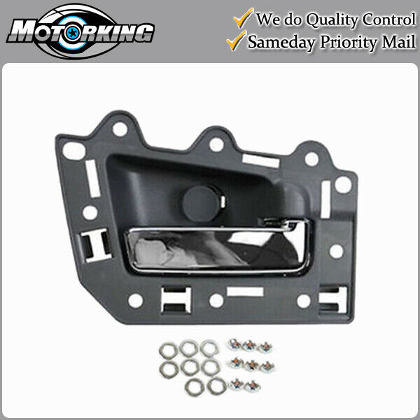Interior Door Handle Rear Right for 05-11 Jeep Grand Cherokee Gray & Chrome