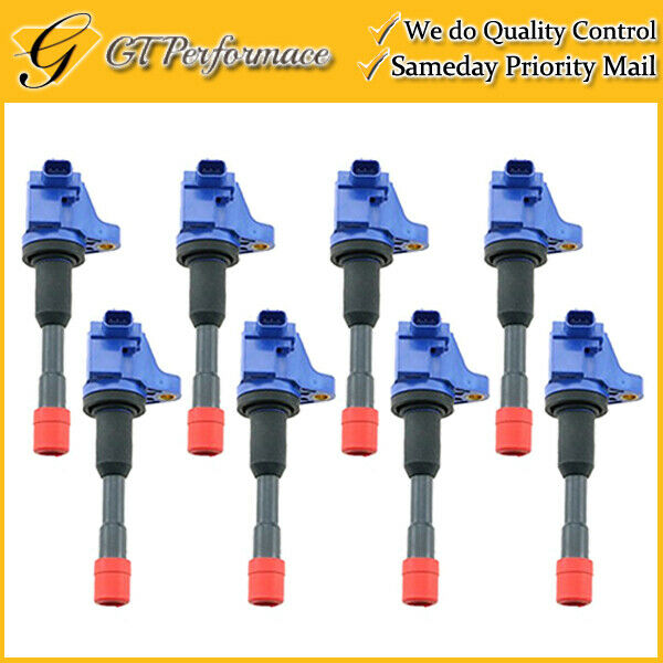 OEM Quality Ignition Coil 8PCS for 2006-2011 Honda Civic 1.3L, 30521PWA003, Blue