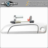 Exterior Door Handle Front Left for 2001-2005 Honda Civic NH623M Satin Silver