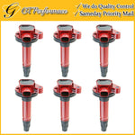 OEM Quality Ignition Coil 6PCS for Ford Explorer F-150 Flex Taurus/ MKT 3.5L Red