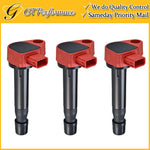 Performance Ignition Coil 3PCS for Acura CL RL TL/ Honda Accord Odyssey V6, Red